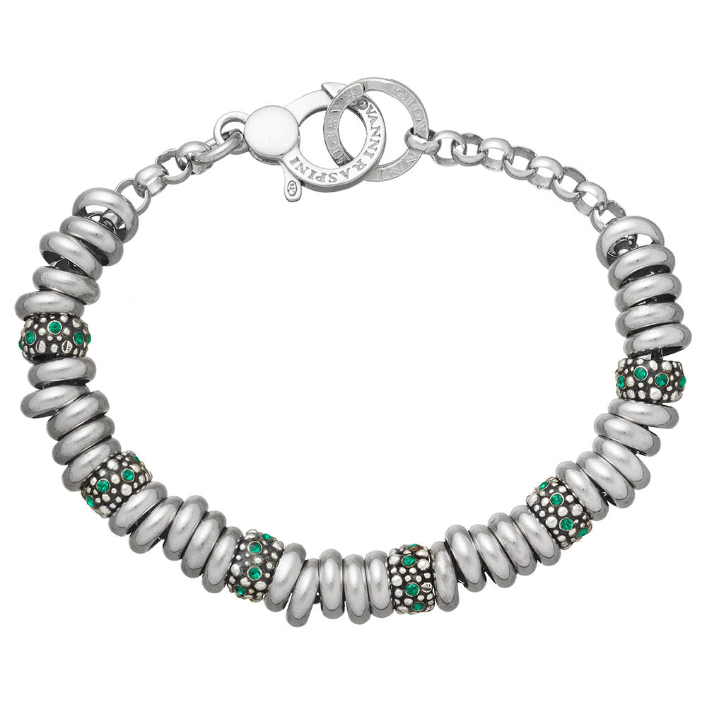 Giovanni Raspini - Bracciale Beads Crystal Verde
