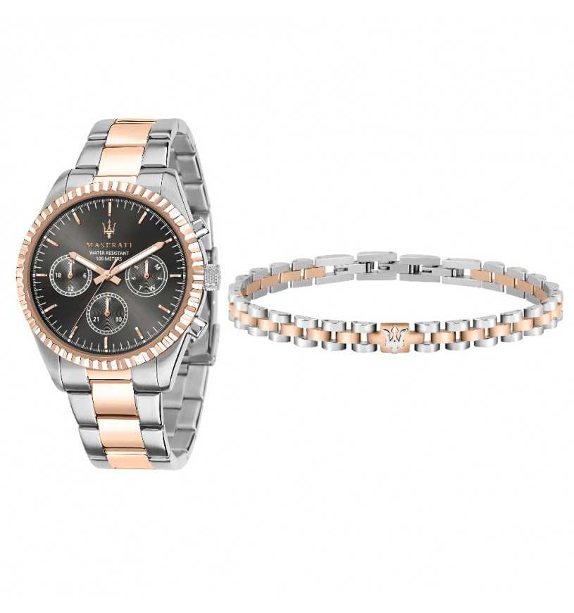 Cinturino Orologio Uomo Con Dedica Maserati Orologio Linea Competizione E Bracciale Da Uomo Con