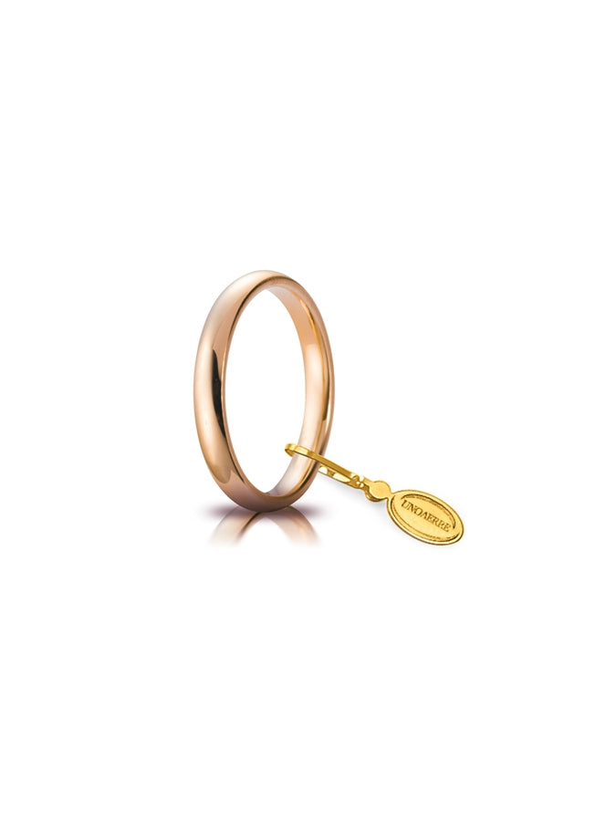 Fede Comoda Unoaerre 3 mm in oro rosa