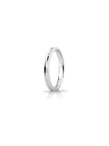 Fede Corona Slim Unoaerre 3 mm in oro bianco