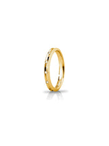 Fede Corona Slim Unoaerre 3 mm in oro giallo con 8 diamanti