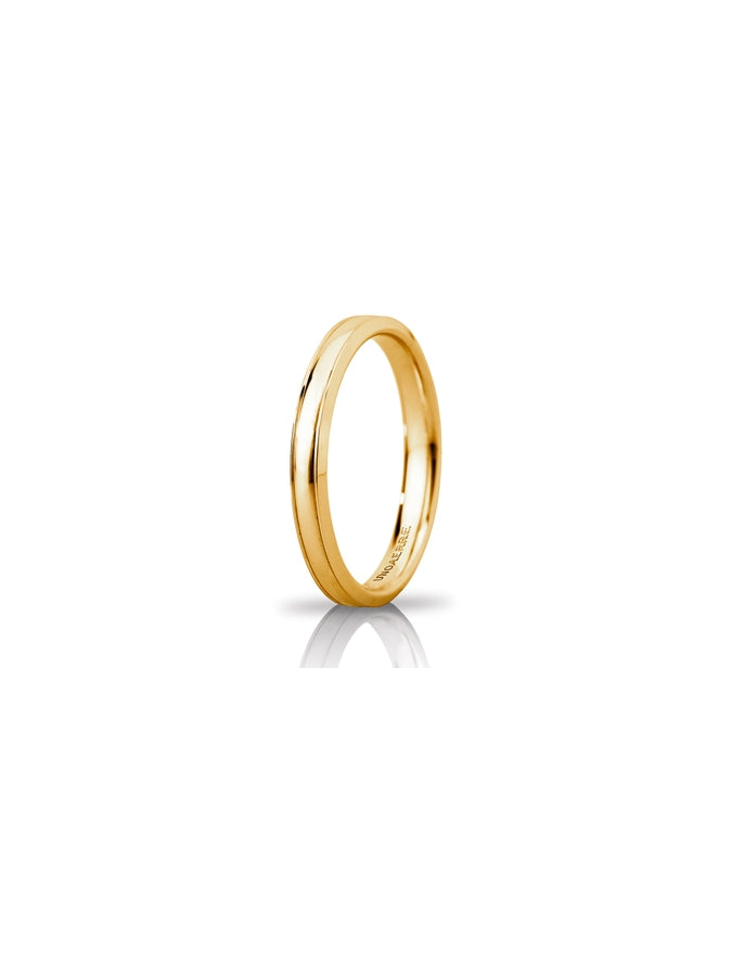 Fede Orion Slim Unoaerre 3 mm in oro giallo