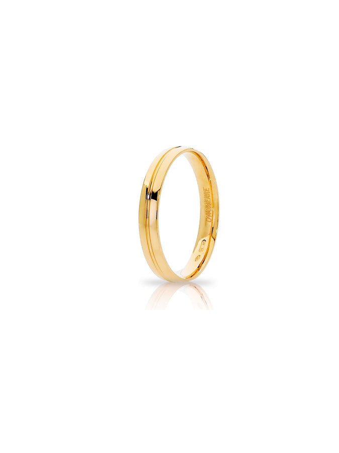 Fede Lyra Unoaerre 3,4 mm in oro giallo