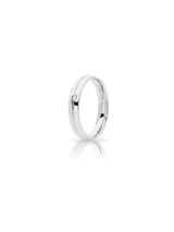 Fede Lyra Unoaerre 3,4 mm in oro bianco con diamante