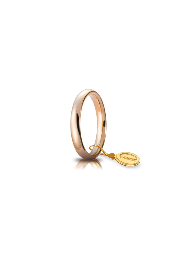 Fede Comoda Unoaerre 3,5 mm in oro rosa