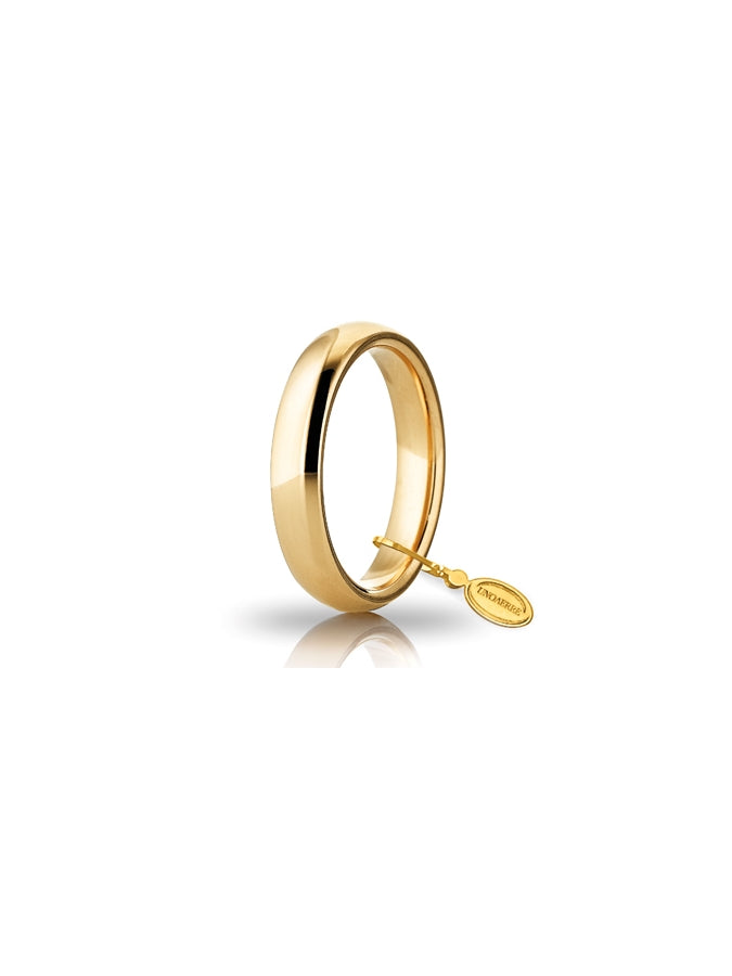 Fede Comoda Unoaerre 4 mm in oro giallo