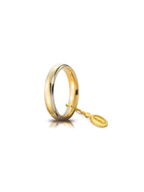 Fede Comoda Unoaerre 4 mm in oro giallo e bianco