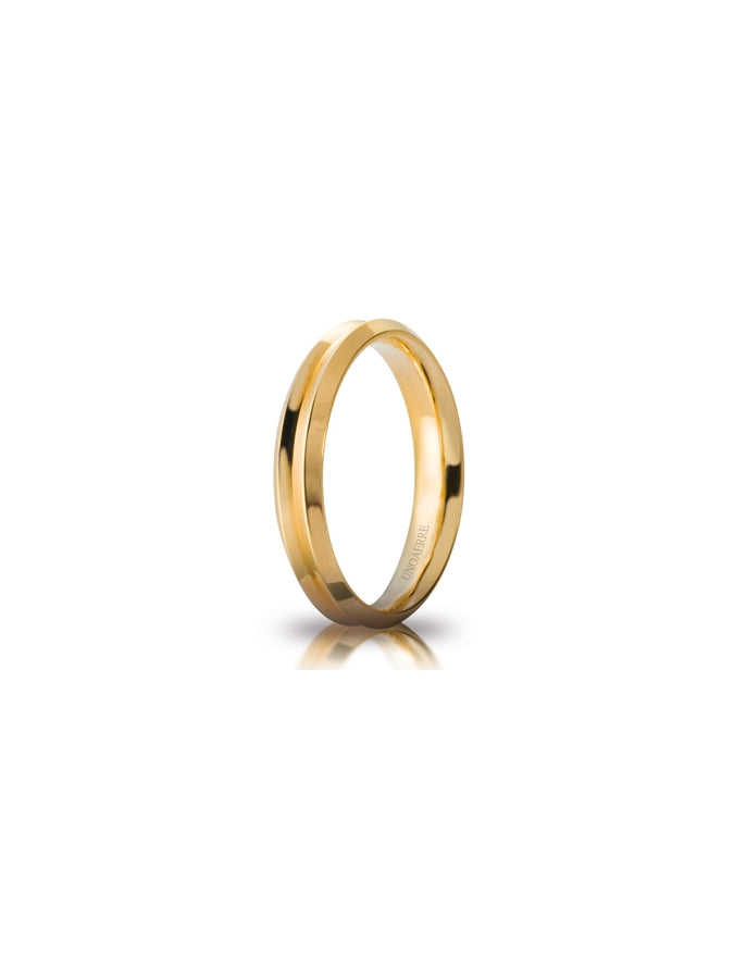 Fede Corona Unoaerre 4 mm in oro giallo