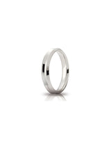 Fede Corona Unoaerre 4 mm in oro bianco