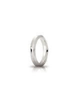 Fede Corona Unoaerre 4 mm in oro bianco con diamante