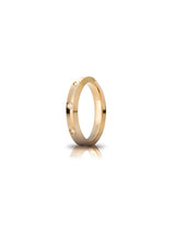 Fede Corona Unoaerre 4 mm in oro giallo con 8 diamanti