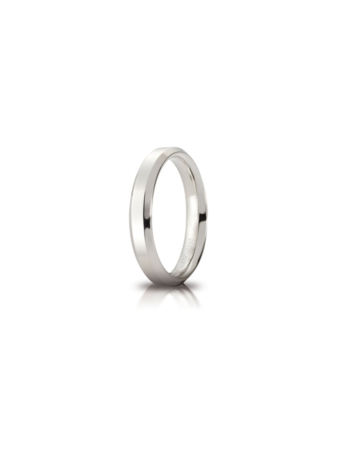 Fede Hydra Unoaerre 4 mm in oro bianco