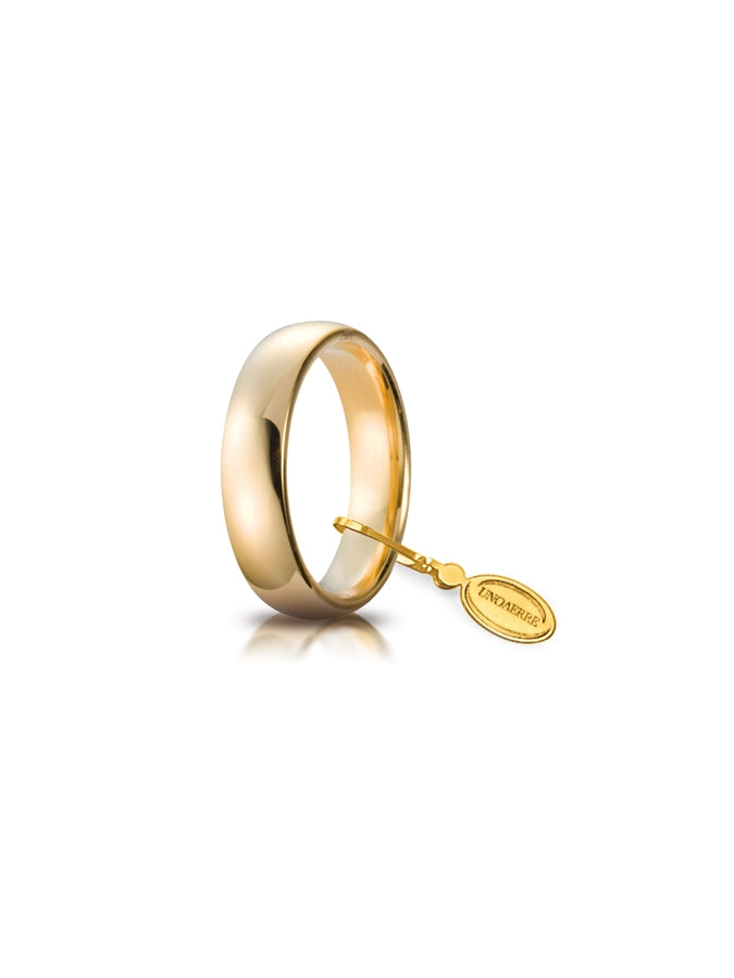 Fede Comoda Unoaerre 5 mm in oro giallo