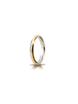 Fede Andromeda Slim Unoaerre 3 mm in oro bianco e giallo con diamante