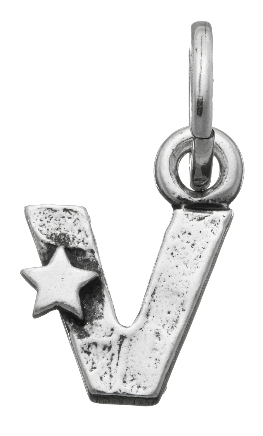 Giovanni Raspini - Charm lettera V con stelle