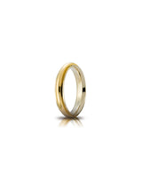 Fede Andromeda Unoaerre 4 mm in oro bianco e giallo
