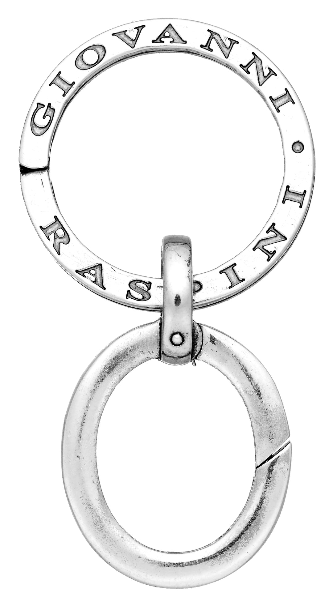 4 Moschettoni Rotondi In Acciaio Inox - Portachiavi Con Anelli A Molla Per Zaini E DIY (Argento) - Foto 7