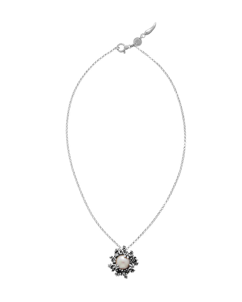 COAI Collana Donna In Argento 925 Con Ciondolo Perla Naturale Acqua Dolce - Regalo Con Dedica