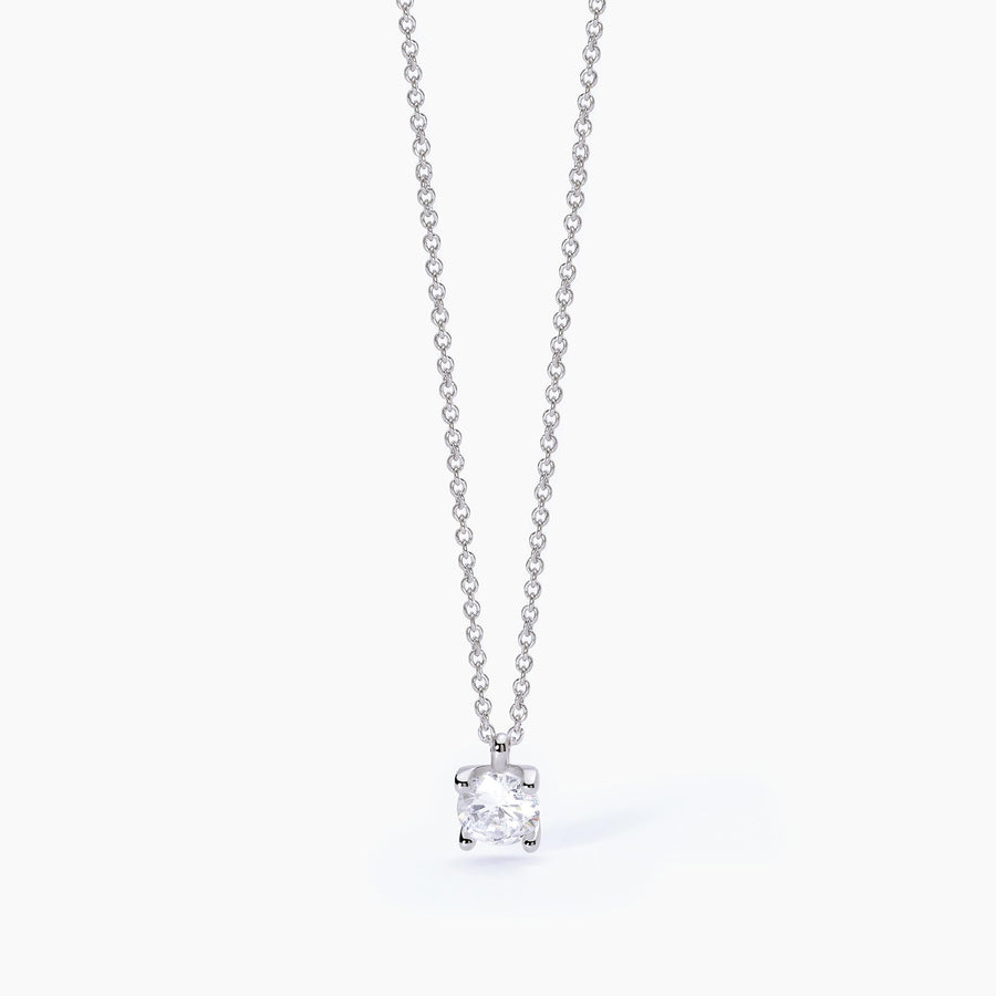 Mabina - Girocollo in argento con catena forzatina e punto luce SHINY