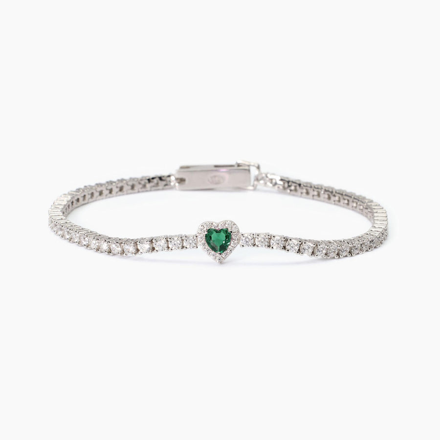 Mabina - Bracciale tennis donna con smeraldo Love Affair