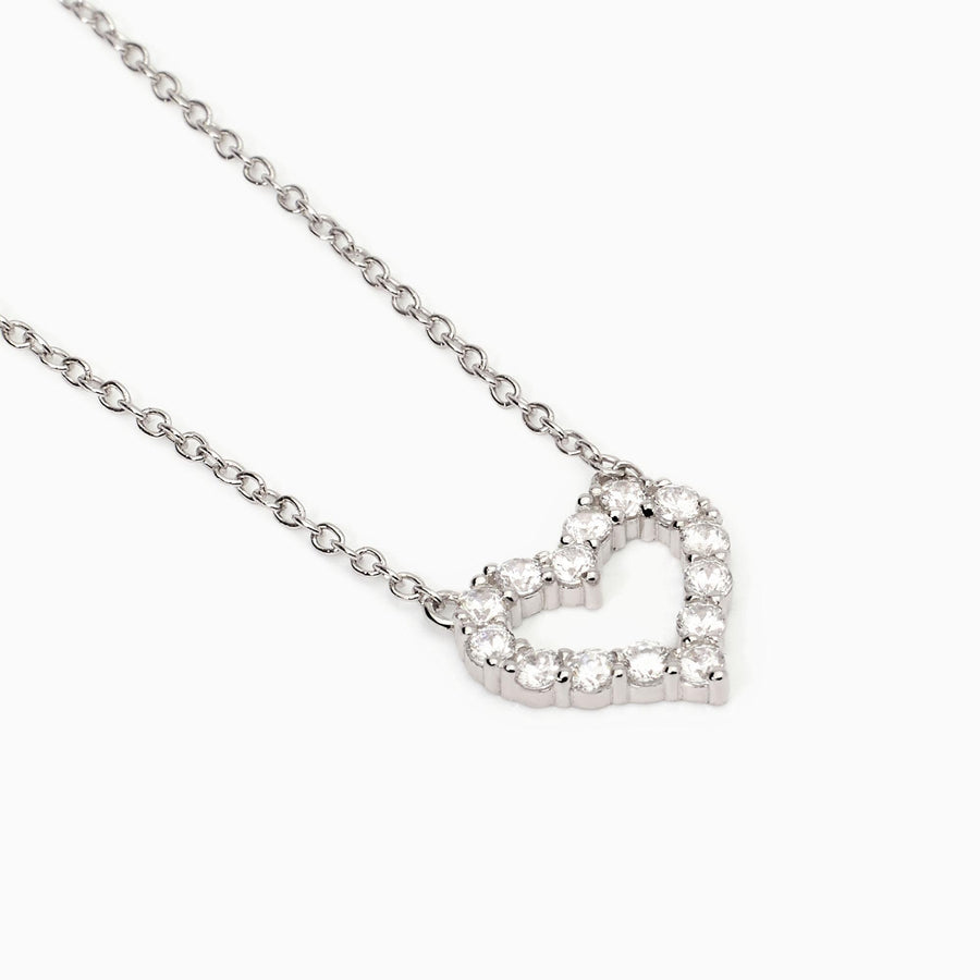 Mabina - Girocollo in argento con cuore e zirconi Happy Love