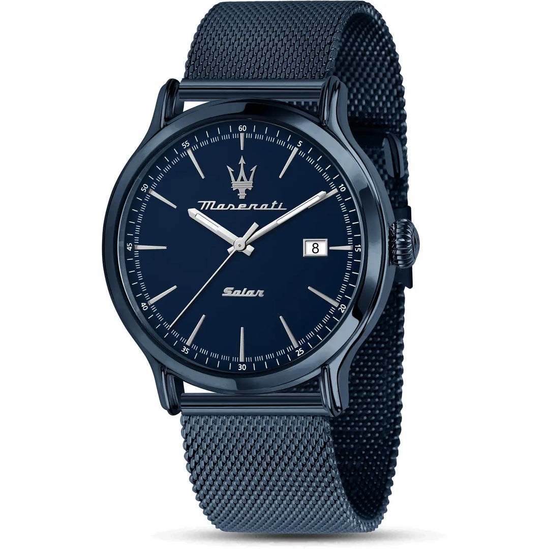 Maserati Orologio solo tempo uomo Maserati Solar Blue