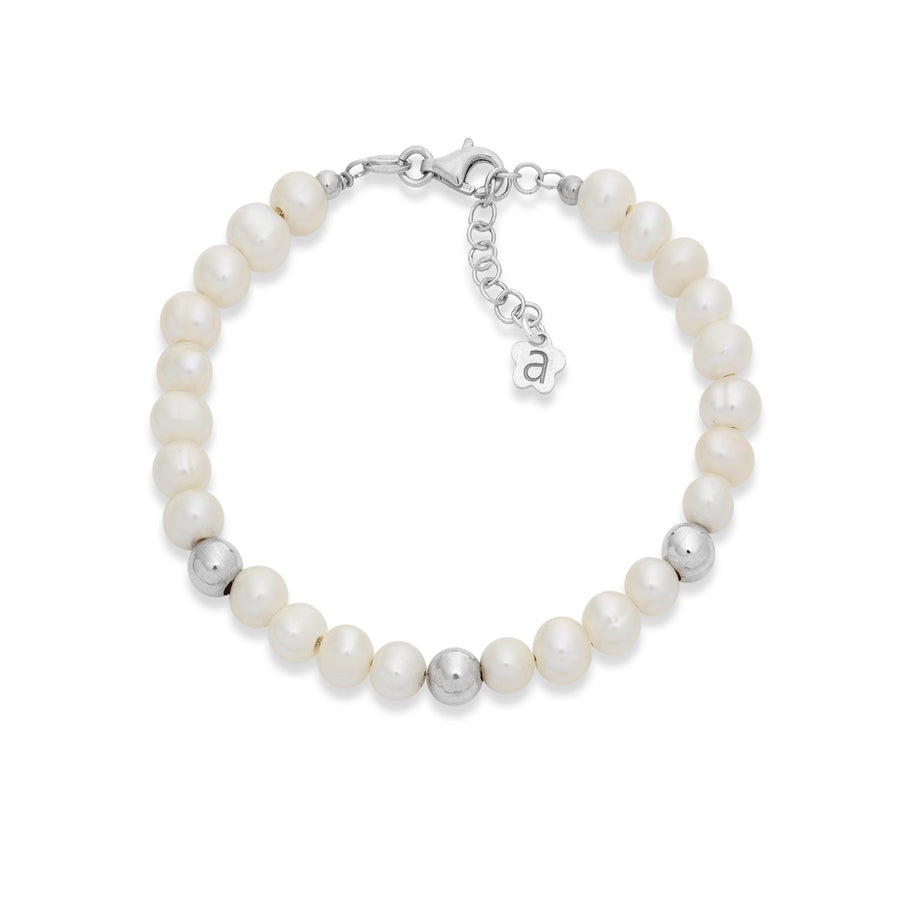 Ambrosia - Bracciale in Argento 925, perle coltivate
