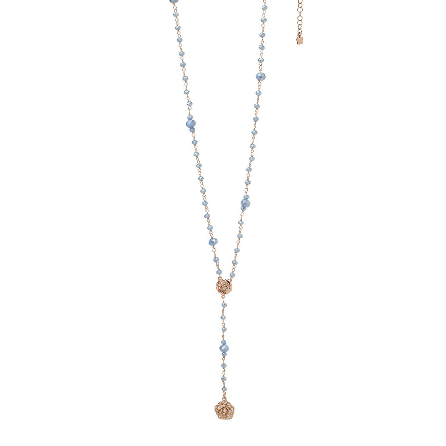 Ambrosia - Girocollo Argento 925, zirconi bianchi, cristalli