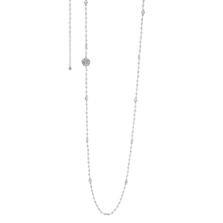 Ambrosia - Girocollo Argento 925, zirconi bianchi, cristalli