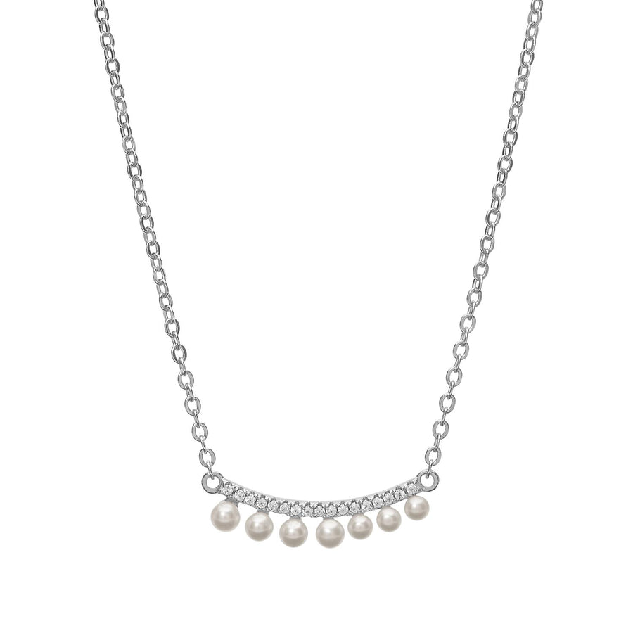Ambrosia - Girocollo Argento 925, zirconi bianchi