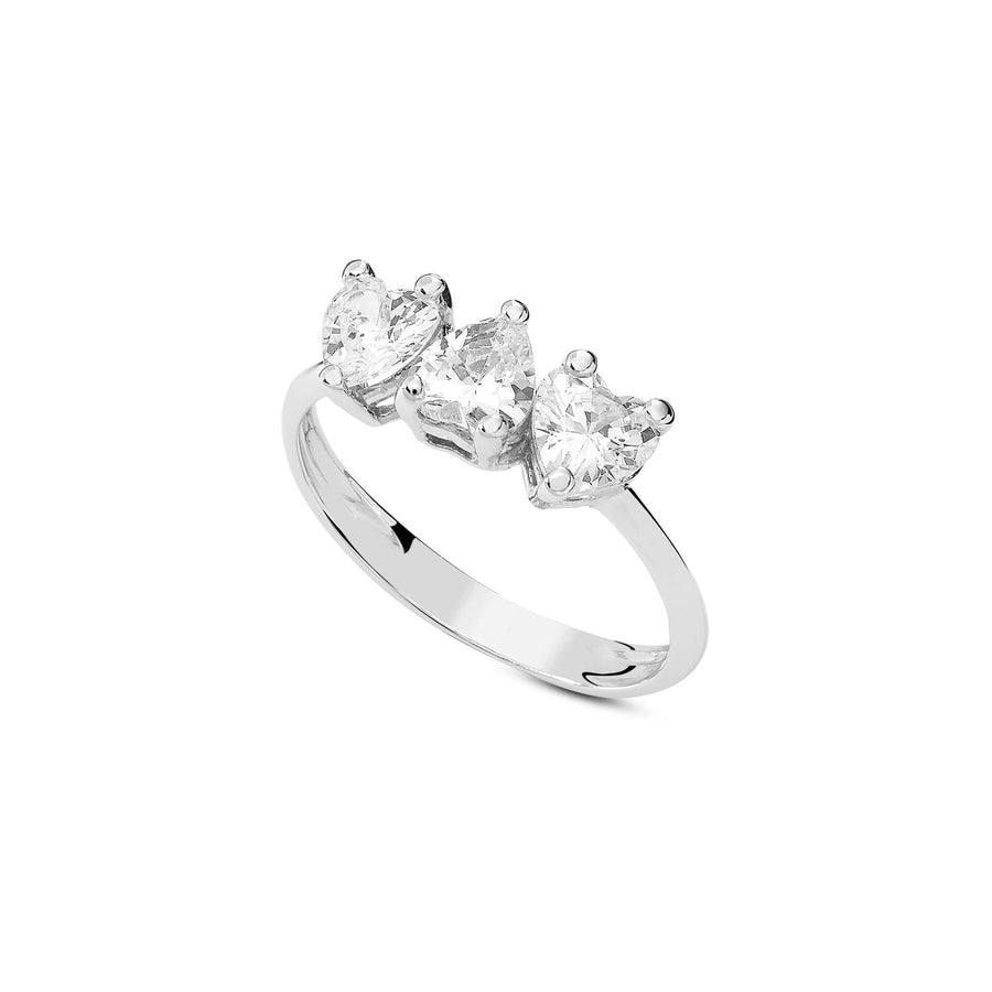 Ambrosia - Anello Oro bianco 750, zirconi bianchi