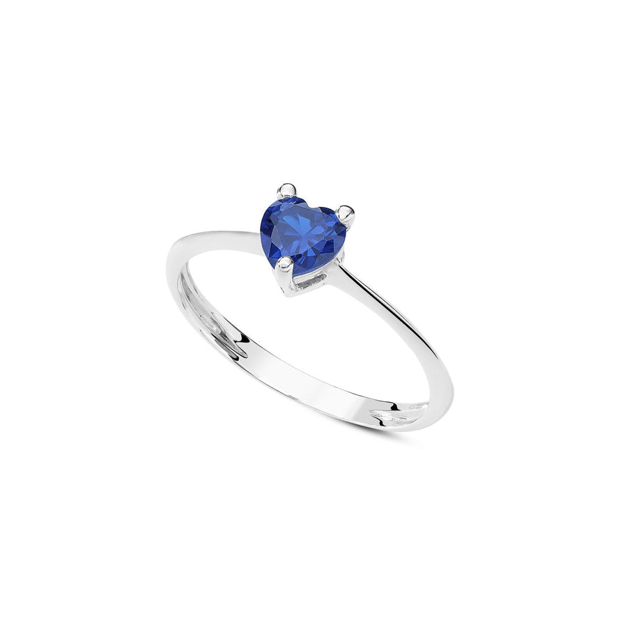 Ambrosia - Anello Oro bianco 750, zirconi blu