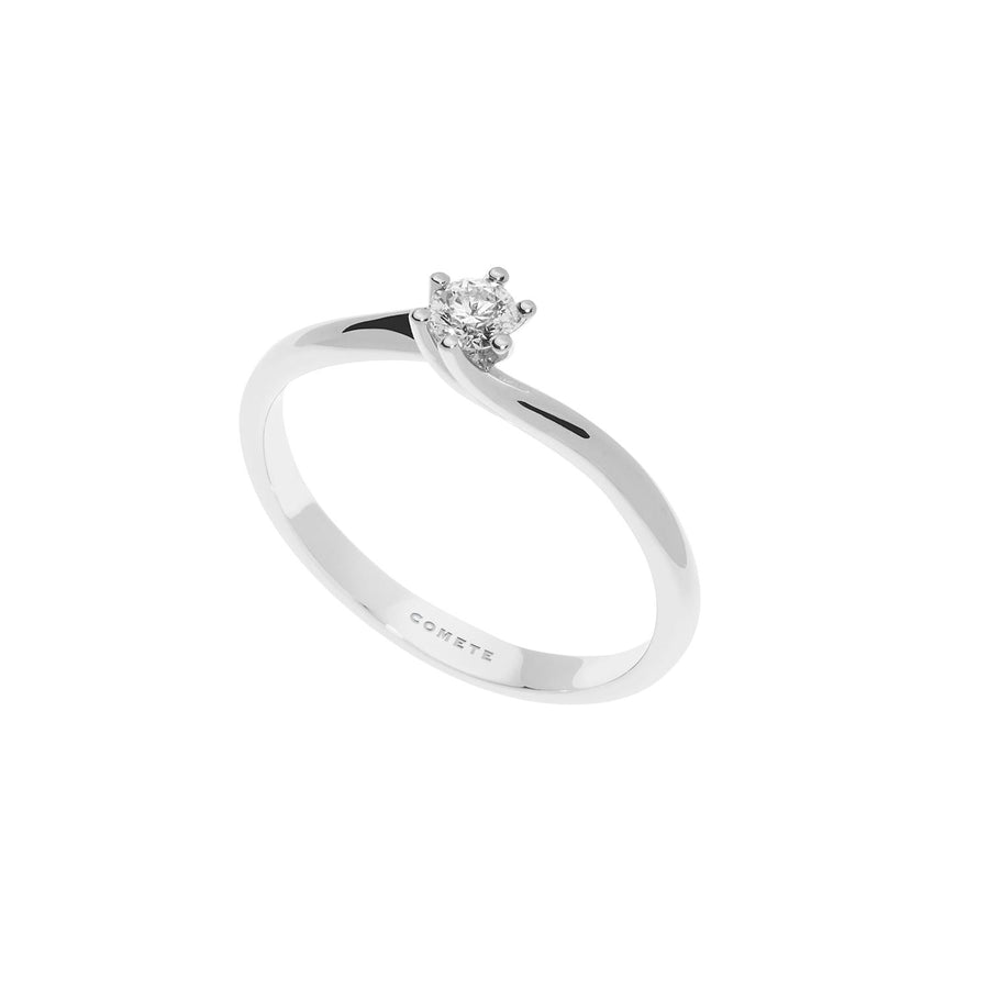 Comete Gioielli - Anello da donna Anello in Oro bianco 750. Diamante bianco P.C