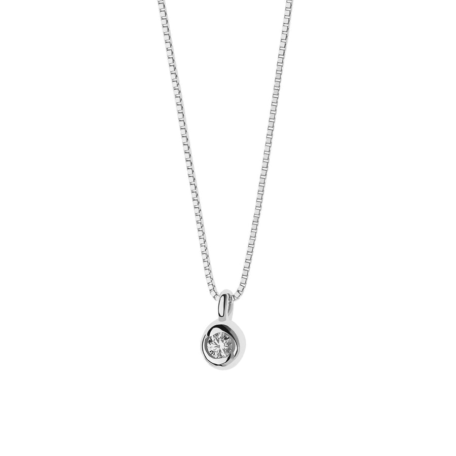 Comete Gioielli - Collana Punto Luce in Oro con Diamanti