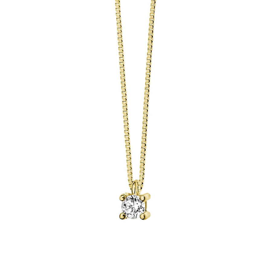 Comete Gioielli - Girocollo in Oro giallo 750 . Diamanti P.Ct. 5 Col. G Purezza