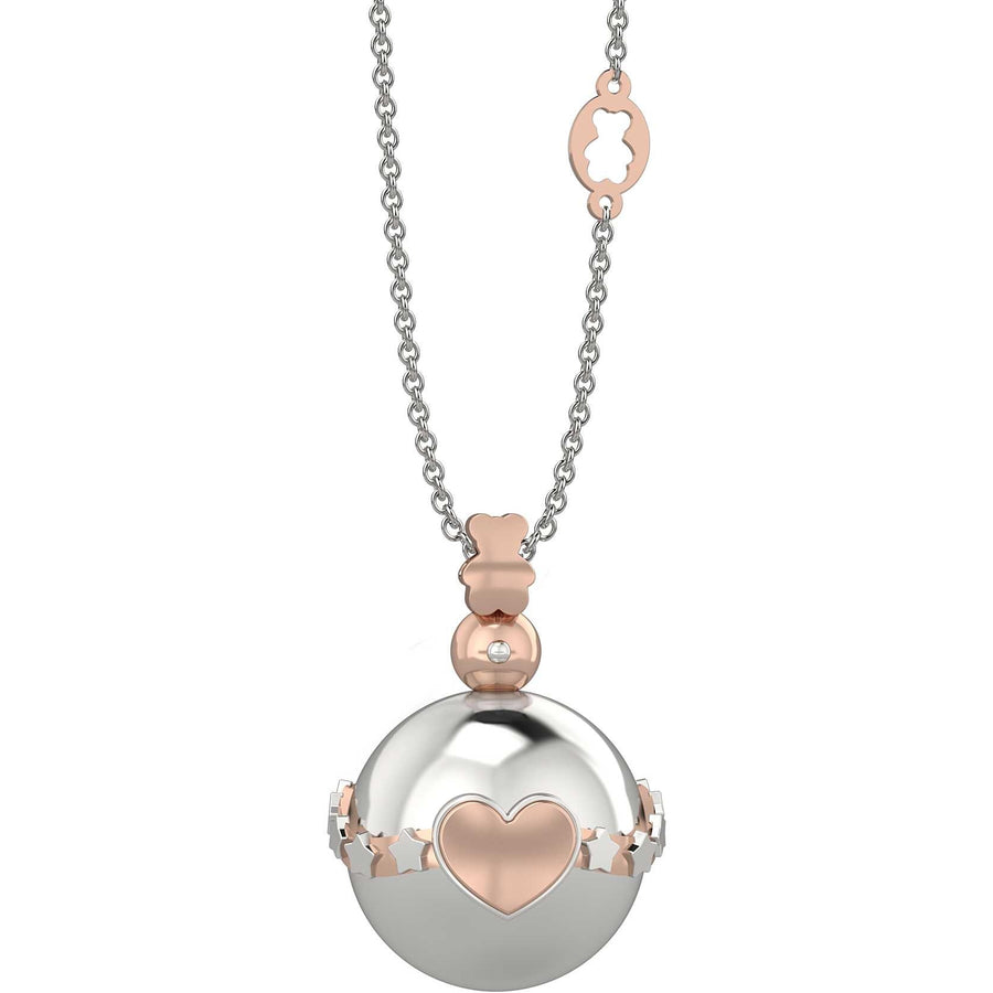 Collana con ciondolo Chiama Angeli e Cuore