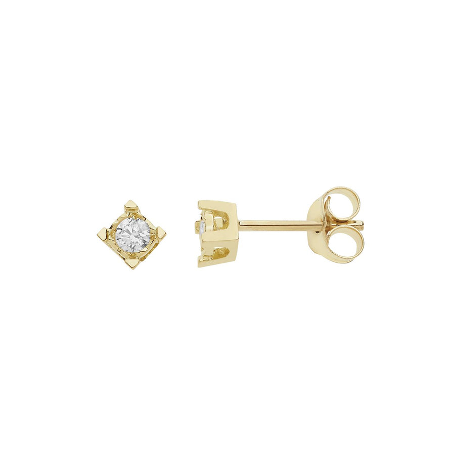 Comete Gioielli - Orecchini in Oro giallo 750  . Diamanti P.Ct. 14 Col. G Purez
