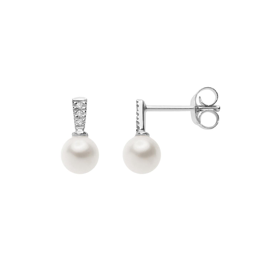 Comete Gioielli - Orecchini in Oro bianco 750. Diamanti bianchi P.Ct. 2 Colore