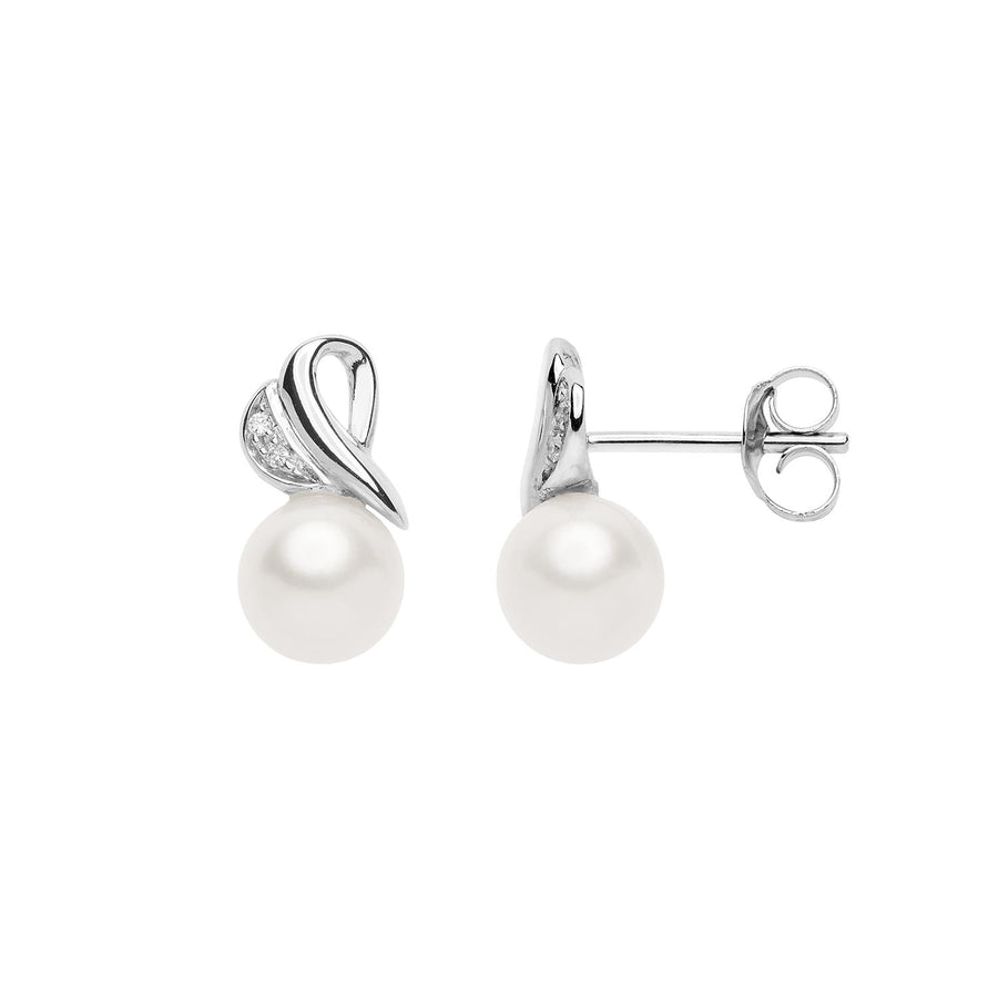 Comete Gioielli - Orecchini in Oro bianco 750. Diamanti bianchi P.Ct. 2 Colore