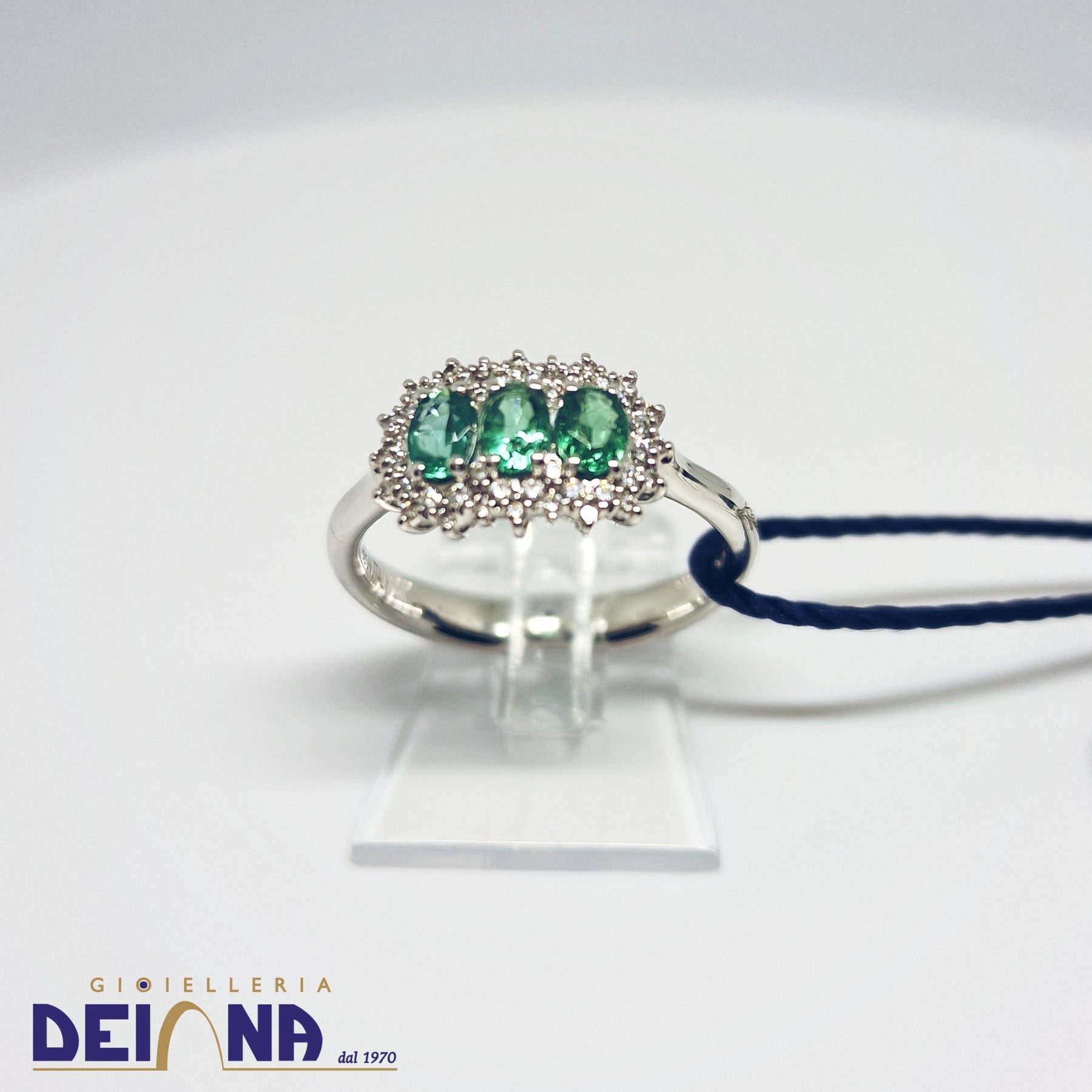 Anello Trilogy Recarlo Orecchini Smeraldo E Diamanti Anelli Con