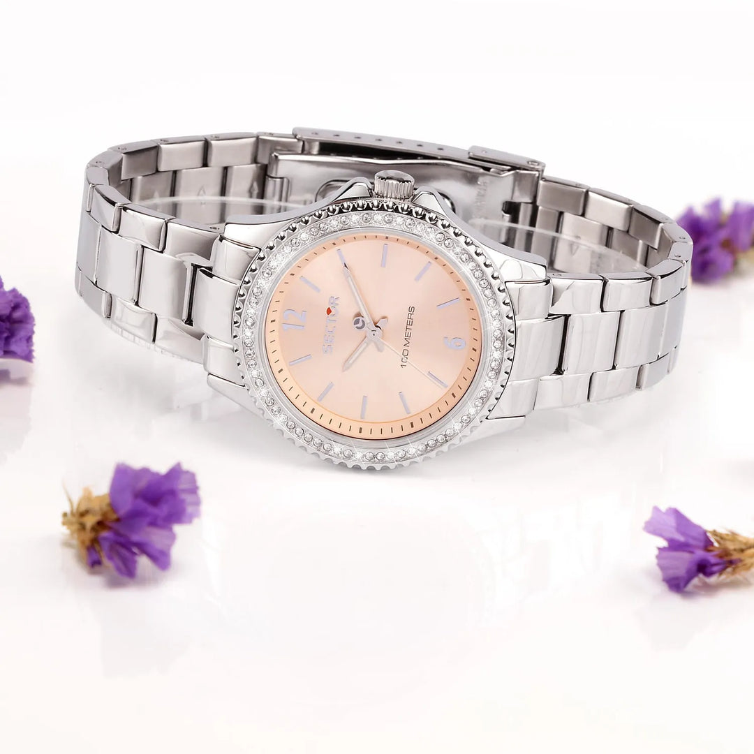 Orologio Donna Sector No Limits 230 Limited Edition - Cassa 35 Mm, Acciaio, Oro Rosa, 10 ATM