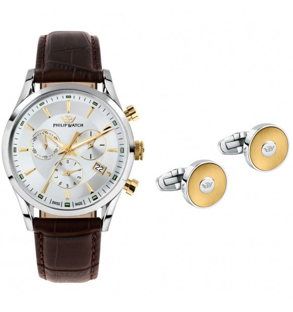 Philip Watch - Orologio Cronografo da uomo  Sunray gift set