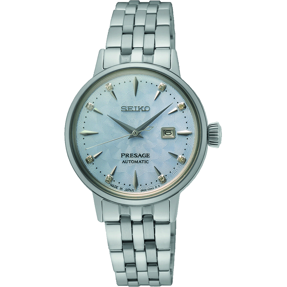 Seiko - Orologio da donna PRESAGE Automatico 3 sfere