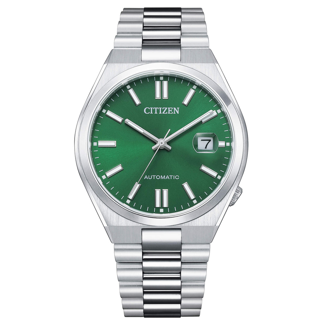 Citizen - Orologio solo tempo da uomo Tsuyosa Verde Automatico