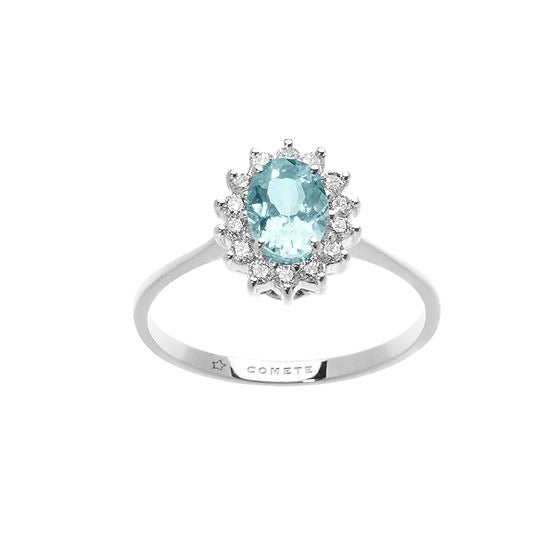 Comete Gioielli - Anello da donna Anello in Oro bianco 750  . Diamanti P.Ct.21