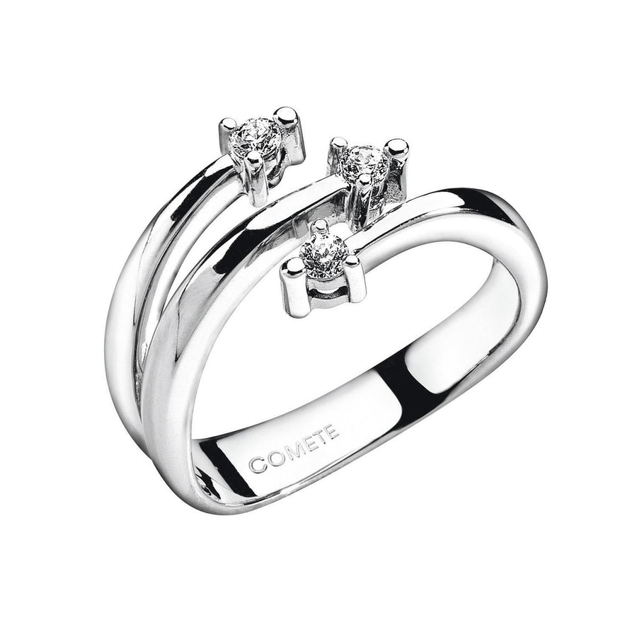 Comete Gioielli - Anello da donna Oro 750  . Diamanti P.Ct. 15 Col. G Purezza S
