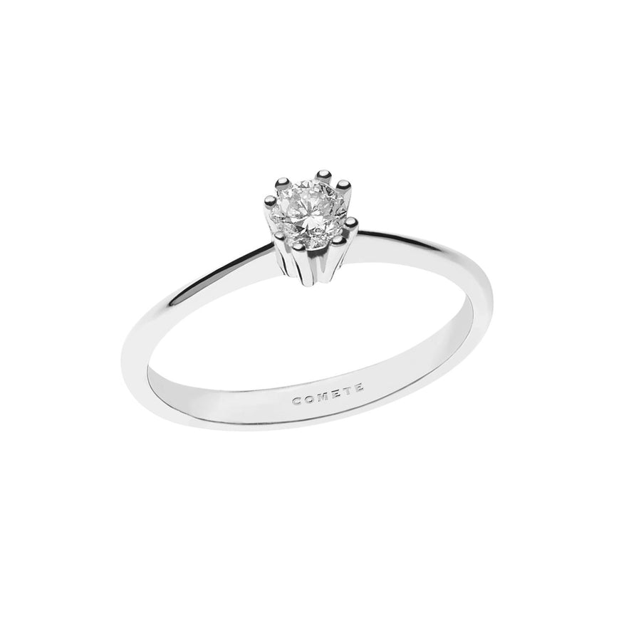 Comete Gioielli - Anello da donna Oro 750  . Diamanti P.Ct. 10 Col. G Purezza S