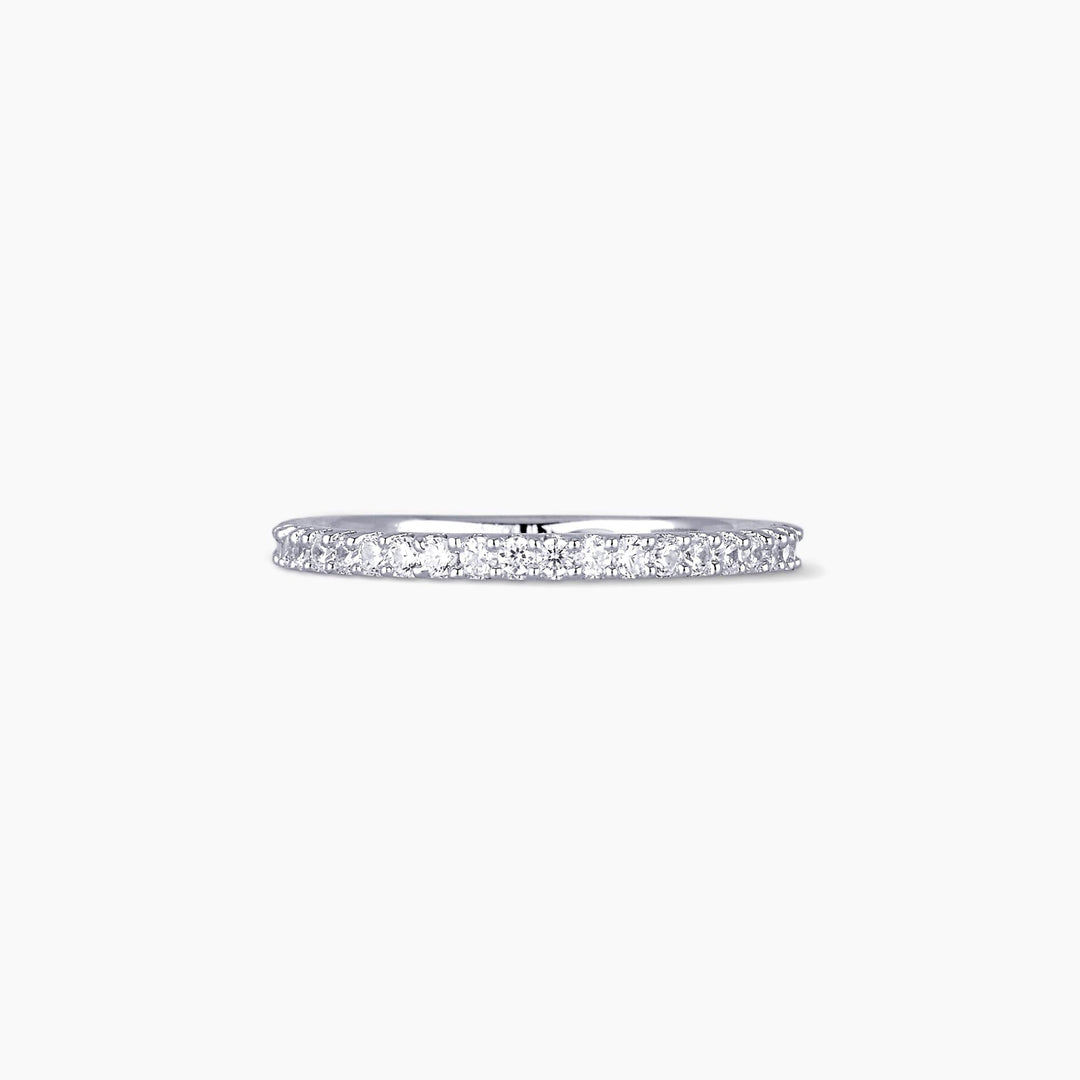 Veretta HERITAGE in argento con zirconi bianchi - misura 11