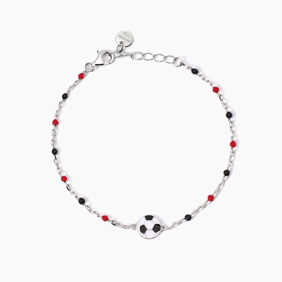 Bracciale da bambini W IL FOOTBALL con pallone e inserti rossoneri
