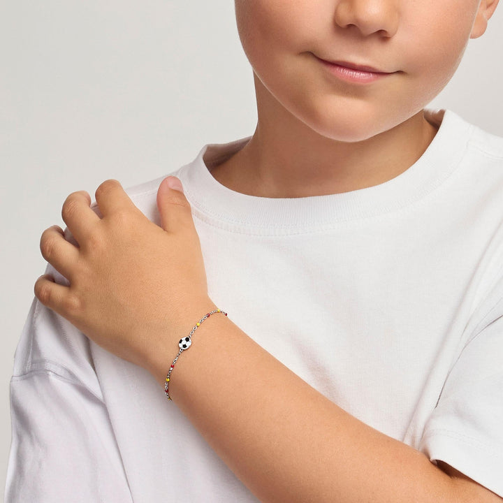 Bracciale da bambini W IL FOOTBALL con pallone e inserti giallorossi